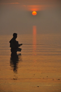 Fishing rather than casting Fishing rather than casting