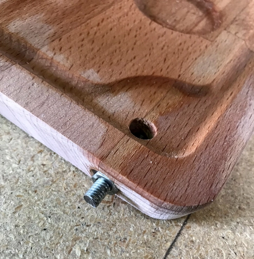 Hole for the vise Hole for the vise